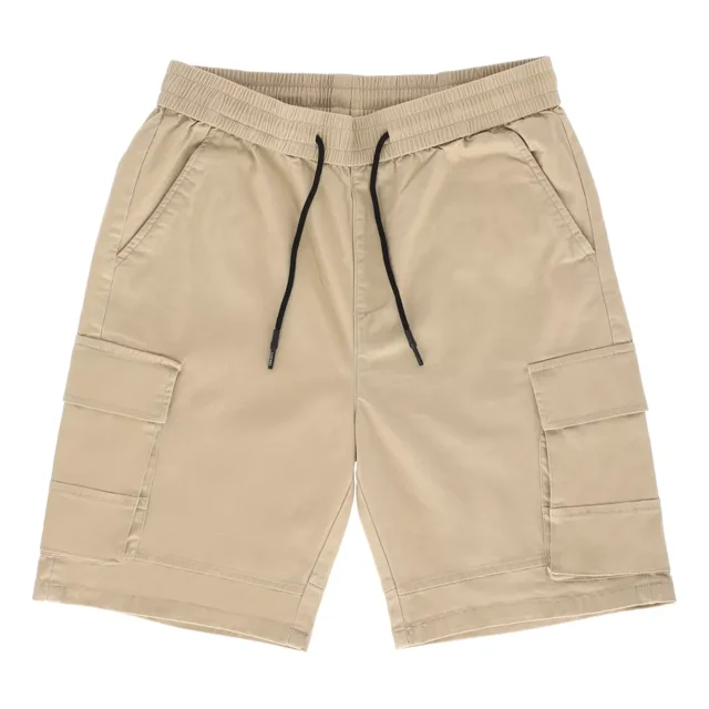 Bermuda Hombre Short Cargo Gabardina Con Bolsas Stretch Moda