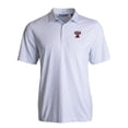 thumbnail image 2 of Men's Cutter & Buck  White Texas A&M Aggies Vault Pike Eco Pebble Print Stretch Recycled Polo, 2 of 3