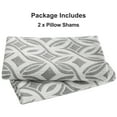 thumbnail image 2 of Ntbay 2 Pack Breathable Cotton Pillow Shams,3 Layer Muslin Decorative Pillow Covers with Envelope Closure, Standard Size, Gray Twisted Line, 2 of 6