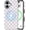 Khaki&White, variant on Magnetic Compatible for iPhone 17 Case Compatible for MagSafe Cute Lattice Plaid Checkerboard with Matte Design for Girls Women Soft TPU+PC Shockproof Protective Girly-Multicolor