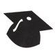thumbnail image 3 of Símbolo de Sombrero de Graduación Posavaso de Botel Adornos Decorativos Graduación Negro perfecl tapete de copa, 3 of 8