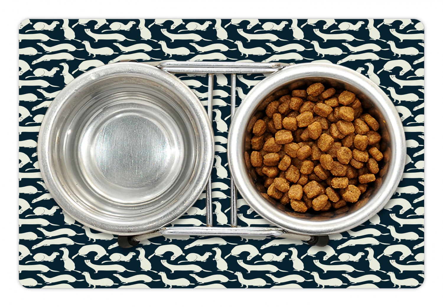 Download Weasel Pet Mat for Food and Water, Mammal Mustela Animal Wildlife Tropical Hipster Graphic ...
