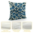 thumbnail image 4 of ONETECH Blue and Light Brown Leopard Pillow Covers Leopard Animal Print Cheetah Decorative Cushion Covers Chinoiserie Style Farmhouse Accent Pillow for Bedroom Sofa Couch  White, 4 of 5