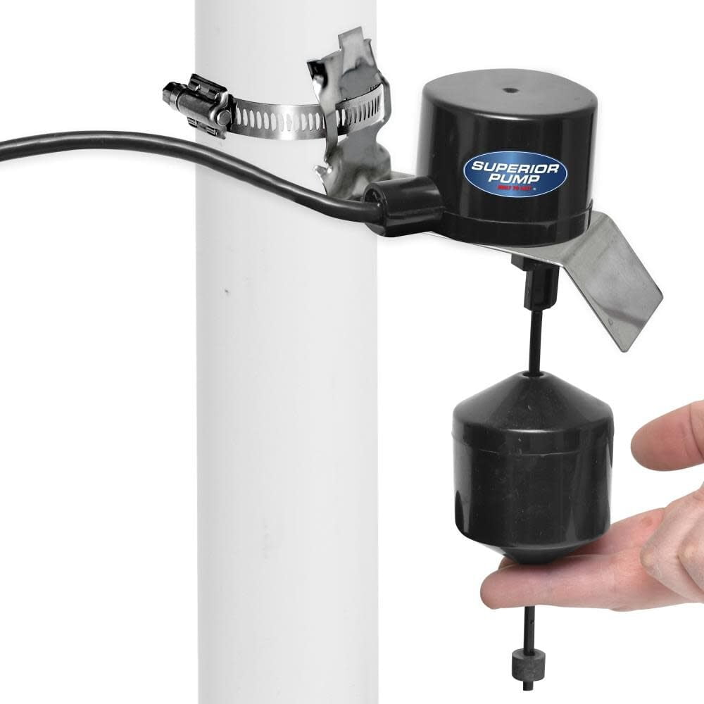Superior Pump 10 ft. Vertical Hardware Utility Water Pump Switch with Tapered Float Ball