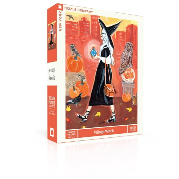 New York Puzzle Company Village Witch 1000 Piece Jigsaw Puzzle