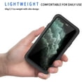thumbnail image 2 of REQO iPhone 11 Pro Waterproof Case, 360 Full Body Protection Underwater Dirtproof Shockproof Clear Cover with Built-in Screen Protector for iPhone 11 Pro 5.8 Inch (Black), 2 of 9