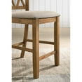 thumbnail image 3 of Roundhill Furniture Windvale Fabric Seat Counter Dining Chair Brown (Set of 2), 3 of 5