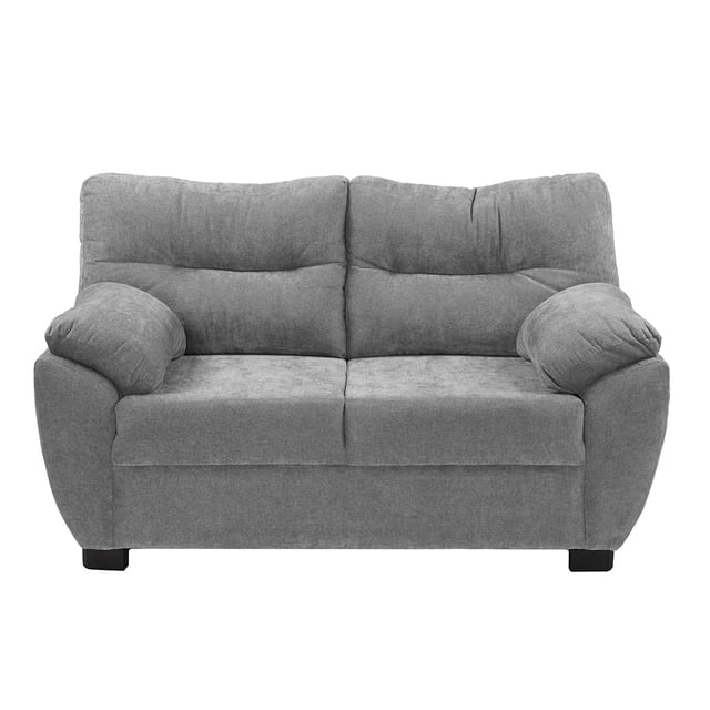 Sofá Love Seat Monza Dicasa 2 Plazas Para Sala Gris Duk