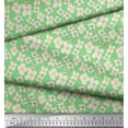 thumbnail image 2 of Soimoi Tissu en Soie Verte Imprimé Floral par Yard 42 Pouces de Large, 2 of 6