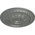 thumbnail image 3 of 38 3/8"OD x 2 7/8"P Oslo Ceiling Medallion (Fits Canopies up to 7 5/8"), Hand-Painted Silver, 3 of 6