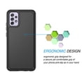 thumbnail image 2 of Galaxy A52 4G 5G Case, Cover Case for Galaxy A52 5G 6.5", Njjex Shock Absorbing Dual Layer Silicone & Plastic Bumper Rugged Grip Hard Protective Cases Cover for Samsung Galaxy A52 2021 -Black, 2 of 7