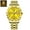 Gold, variant on Men's Luxury Quartz Watch – Waterproof Stainless Steel, Date Display, Luminous Dial, Business Casual Design