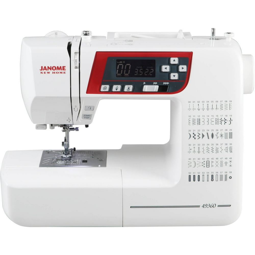 Janome 49360 HighEnd Quilting and Sewing Machine with 60 Stitches, LCD