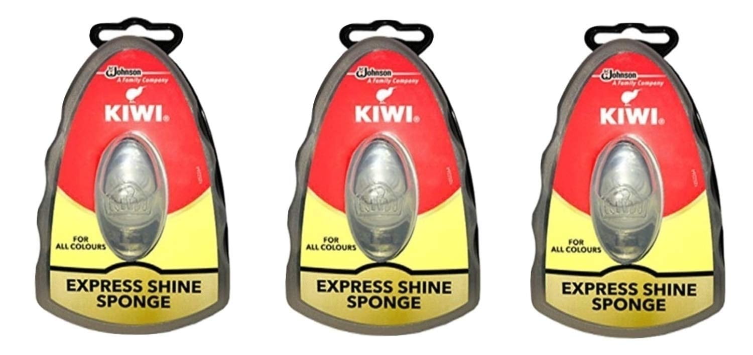Kiwi Express Shoe Shine Sponge, fl oz, Neutral, Pack