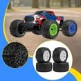 thumbnail image 6 of 4 Pieces RC Car Tires RC Wheel Rims Crawler Wheels High Toughness Rubber for 1/18 Scale 4WD Monster Trucks, 6 of 9