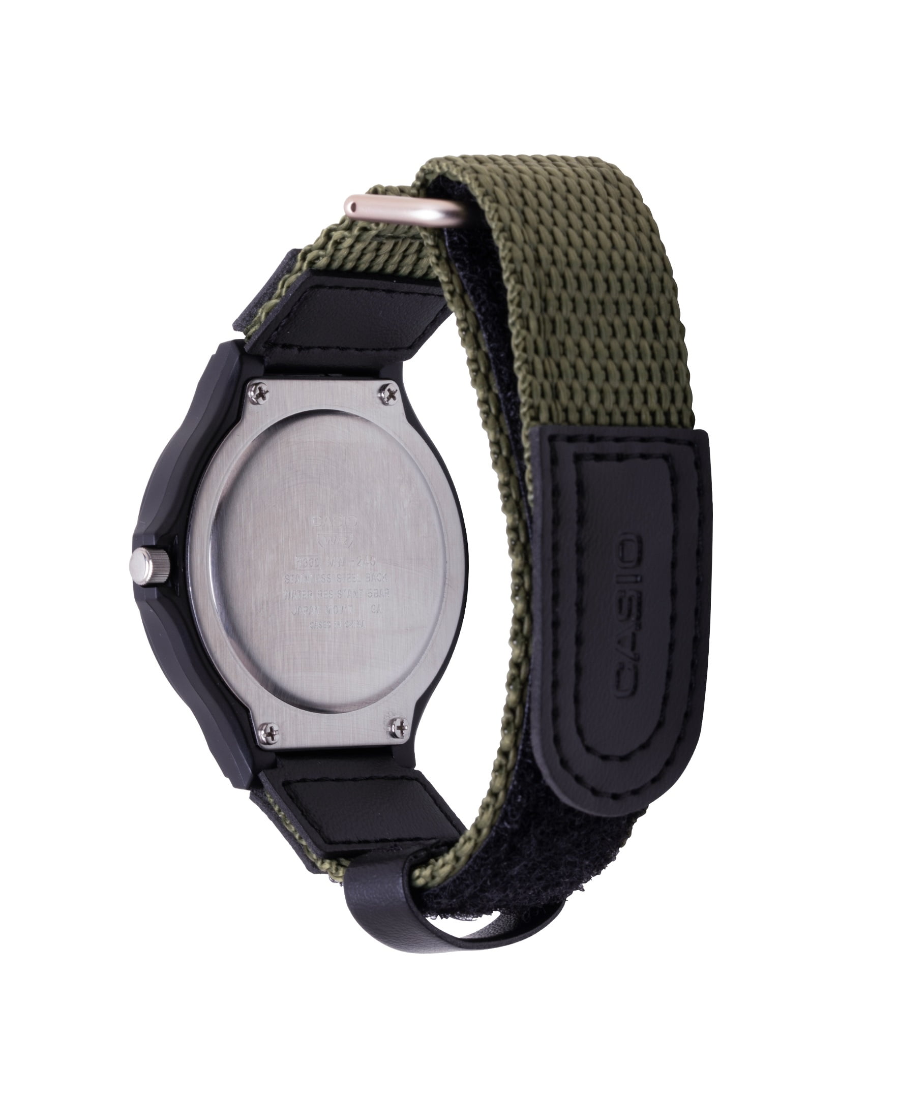 Casio Mens Analog Cloth Band Wristwatch, Green MW240B-3BV