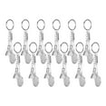 thumbnail image 1 of Fugacal 12Pcs Mini Metal Sports Keychain Badminton Racket Keyrings For Ball Lovers, 1 of 8
