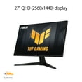 thumbnail image 4 of Open Box ASUS TUF Gaming VG27AQ3AZ Gaming Monitor – 27" QHD (2560x1440), 180Hz, Fast IPS, 1ms (GTG), 4 of 9