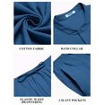thumbnail image 5 of COOFANDY Men Linen Sets Outfits 2 Piece Casual Henley Shirts Casual Yoga Pants Set Hawaiian Beach Outfit, 5 of 6