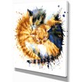 thumbnail image 2 of Cute Kitten Graphical Illustration - Animal Canvas Wall Art, 2 of 3