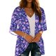 thumbnail image 4 of Xuyuer Spring Beach Cover-Up Cardigan - Women's 3/4 Sleeve Casual Shirt for Summer Seaside Outings, Resort Vacations, Breezy Seasonal Layering Top & Coastal Stroll Essentials, 4 of 7