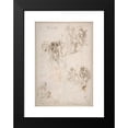 thumbnail image 2 of Jacopo Palma il Giovane 11x14 Black Modern Framed Museum Art Print Titled - Figure Studies; the Arrest of Christ, Christ and the Canaanite Woman, Seated Male Figures, and Head of a Child (1548-1628), 2 of 5
