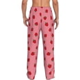 thumbnail image 3 of Goofa Strawberries Printed Soft Pajama Pants for Men, Wide Leg Comfy Casual Lounge Yoga Pants-Small, 3 of 9