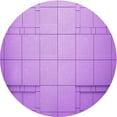 thumbnail image 1 of Ahgly Company Machine Washable Indoor Round Transitional Violet Purple Area Rugs, 7' Round, 1 of 7