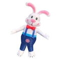 thumbnail image 3 of Disfraz Inflable de Conejito de Pascua de Dos Piezas, Disfraz Inflable para Eventos, Cosplay, Regalo para Adultos, Blanco, 3 of 5