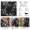 thumbnail image 5 of ANYJOIN Women's Summer Casual T Shirt Dresses Short Sleeve Swing Dress Pockets XL, 5 of 7