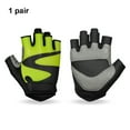thumbnail image 4 of Baohd Cycling Mitten Hand Wraps Inner Gloves Shockproof Thicken Design Equipment Wear-resistance Non-slippery Hands Protector Green, 4 of 9