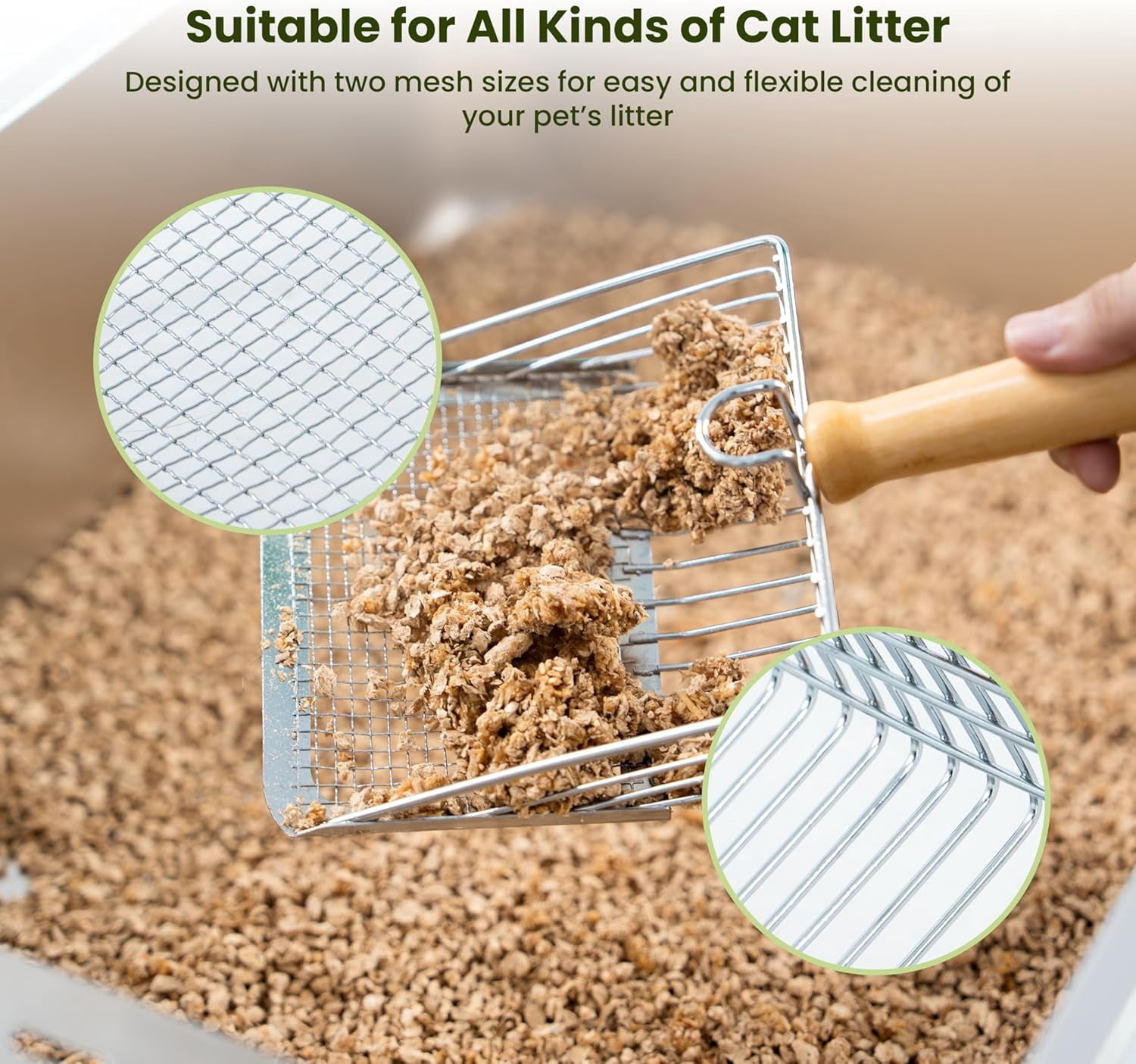 Cattasaurus Stainless Steel Litter Box for Large Cats with Scoop and Pedal