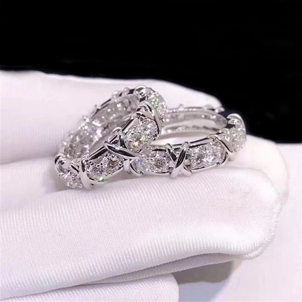 Anillo de joyería de cobre chapado en oro de color con circonita dividida, anillo de moda de lujo, joyería de moda