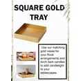 thumbnail image 6 of Serene Spaces Living Square Gold Iron Candle Tray, Measures 9.5" D & 2" T, 6 of 6