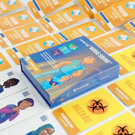 Level UP RN Pharmacology Flash Cards Game – Nursing School Exam Prep