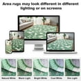 thumbnail image 5 of Lalado 8ft x 10ft Shag Area Rug, Soft Fluffy Indoor Tie-Dye Area Rugs for Living Room Bedroom Decor Carpet, Green & White, 5 of 8