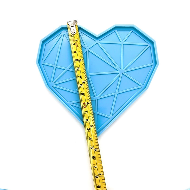 Coaster Resin Molds Set Silicone Coaster Storage Rack Mold Heart Silicone Epoxy Casting Mold for DIY Art Craft Cup Mats