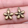 thumbnail image 7 of HOOUN Multicolor 250 Pcs Tibet Silver Flower Charms Pendants 13X11MM Diy Crafts D13581-Tibet Silver-250 PCS, 7 of 7