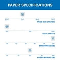 thumbnail image 2 of Hammermill Cardstock, Premium Color Copy, 80 lb, 11 x 17-1 Pack (250 Sheets) - 100 Bright, Made in the USA Card Stock, 120037R , White, 2 of 4