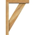 thumbnail image 3 of Ekena Millwork 4"W x 16"D x 24"H Traditional Block Rough Sawn Bracket w/ Offset Brace, Western Red Cedar, 3 of 25