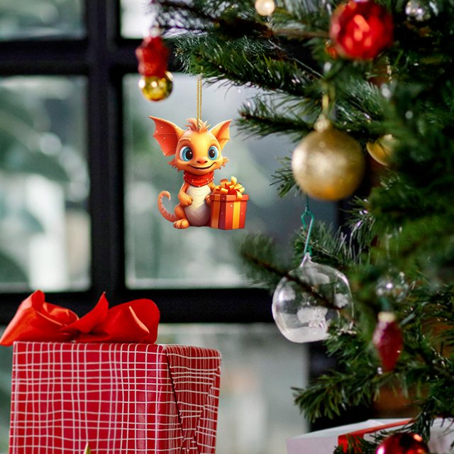 Decoración navideña 2D, colgante creativo para árbol de Navidad, decoración interior, regalo para el hogar