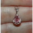 thumbnail image 5 of Natural Oval Pink Tourmaline Sterling Silver Necklace NT201, 5 of 9