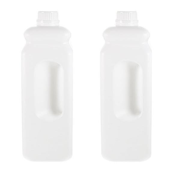 Zhuge 2pcs Reusable Storage Jug Leak-proof Water Jug Plastic 0.55Gallon Jug with Caps，Juice bottle