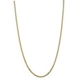 thumbnail image 1 of Real 14kt Yellow Gold 2.9mm Flat Beveled Curb Chain; 24 inch; Lobster Clasp; for Adults and Teens; for Women and Men, 1 of 5