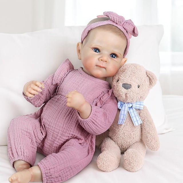 Muñeca Reborn KidCuddz de 45 cm con cuerpo y atuendo que no se enjuagan