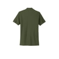 thumbnail image 4 of MERCER+METTLE Unisex Stretch Pique Henley | Moisture Wicking Polo for Men & Women, Casual Lightweight Henley for Work - Townsend Green L, 4 of 4