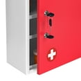 thumbnail image 4 of AdirMed - Armoire à Pharmacie - 4 Étagères - Acier Soudé - Rouge, 4 of 7
