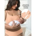 thumbnail image 4 of MINTREUS Nursing Bras for Breastfeeding Round Neck Full Coverage Maternity Bra Pregnancy Sleep Bralette with Extra Extender, 4 of 7