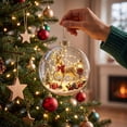 thumbnail image 6 of WWC Christmas Scene Ball Ornaments, Reindeer Hanging Christmas Tree Ornament, Christmas Tree Decorations Story Balls for Party Decor, 6 of 7