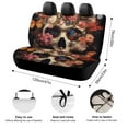 thumbnail image 2 of Gothic Skull Lover Car Rear Seat Cover Accessories Universal Fit Car Seat Covers Durable, 2 of 6